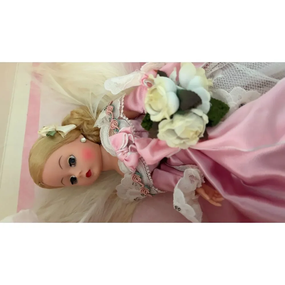 1996 Madame Alexander Guardian Angel of Love doll with box and stand